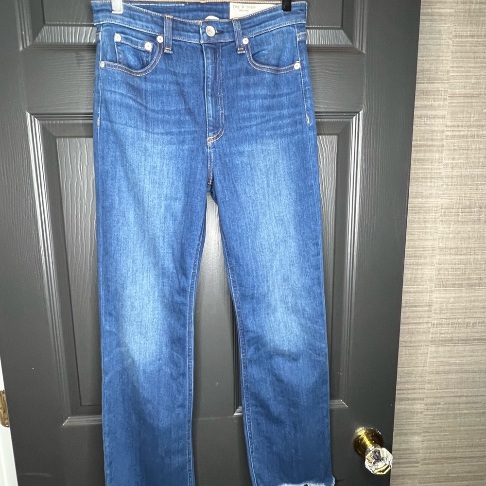 NWT Rag & Bone Nina Jeans High Rise Ankle Flair - Picture 9 of 12
